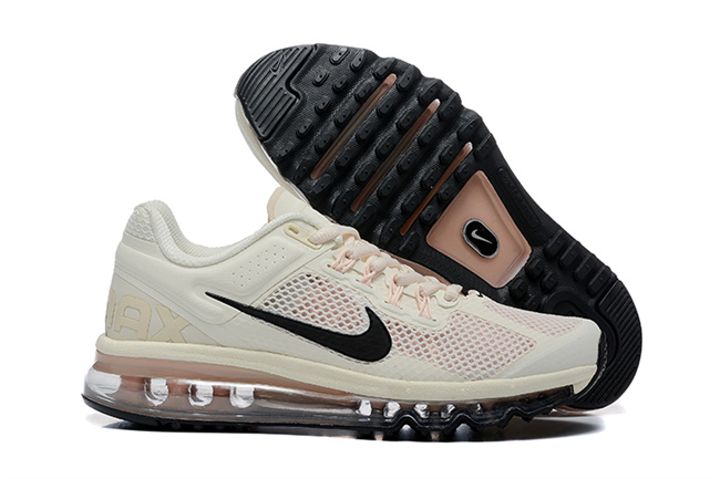 Women's Hot sale Running weapon Air Max 2013 Cream Shoes 005